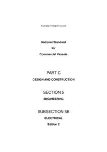 Australian Transport Council  National Standard for Commercial Vessels