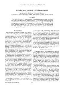 American Mineralogist, Volume 74, pages[removed], 1989  Crystal-structureanalysisof a birefringent andradite