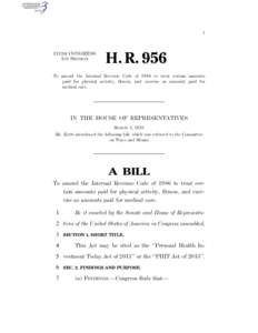 I  113TH CONGRESS 1ST SESSION  H. R. 956