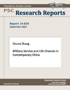 Military Service and Life Chances in Contemporary China