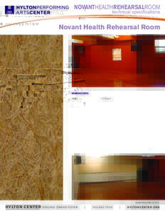 NOVANTHEALTHREHEARSALROOM  technical specifications Novant Health Rehearsal Room