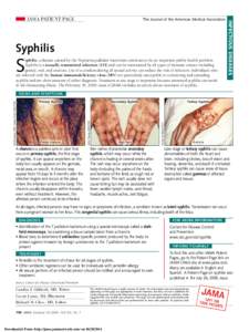 The Journal of the American Medical Association  Syphilis S