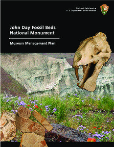 Museum Management Plan  John Day Fossil Beds National Monument