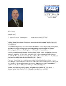 Microsoft Word - Ken Wolfe Press Release