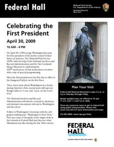Federal Hall  National Park Service U.S. Department of the Interior National Memorial New York