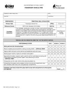 OHIO DEPARTMENT OF PUBLIC SAFETY  PASSENGER VEHICLE FIRE CANDIDATE NAME (Please Print)