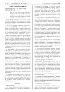 [removed]DIARIO OFICIAL DE GALICIA I. DISPOSICIÓNS XERAIS VICEPRESIDENCIA DA IGUALDADE