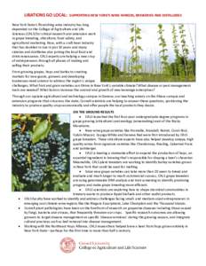 Biotechnology / New York wine / Hybrid grapes / Vineyard / Finger Lakes AVA / Annual growth cycle of grapevines / Cayuga White / Grape / Minnesota wine / Wine / Viticulture / Agriculture