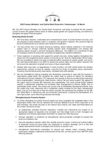 International finance institutions / Financial regulation / Financial Stability Forum / International Monetary Fund / Foreign exchange market / G-20 London Summit / G-20 Mexico summit / International economics / Economics / International relations