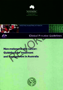 Clinical Practice Guidelines: Non-Melanoma Skin Cancer Guidelines