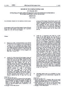 Decision of the European Central Bank of 31 December 2013 on the paying-up of capital, transfer of foreign reserve assets and contributions by Latvijas Banka to the European Central Bank’s reserves and provisions (ECB/