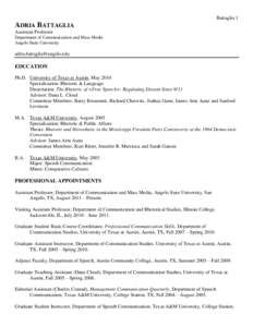 Academia / Academic organizations / American Association of State Colleges and Universities / Angelo State University / Texas Tech University System / San Angelo /  Texas / Richard Cherwitz / Communication studies / National Communication Association / Geography of Texas / Texas / Public universities