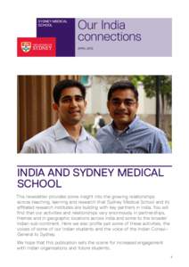 Sydney Medical School Our India connections APRIL 2010