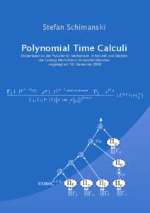 Stefan Schimanski  Polynomial Time Calculi