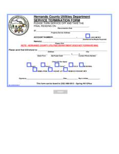 Microsoft Word - SERVICE TERMINATION FORM.doc