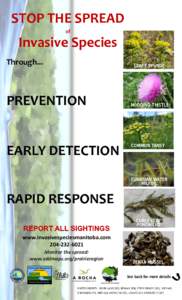 STOP THE SPREAD of Invasive Species Through...