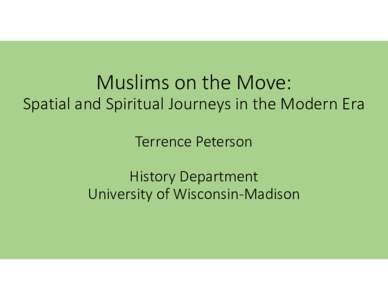 Microsoft PowerPoint - Muslim Journeys Slides