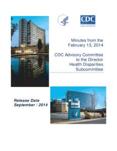 Minutes from the February 13, 2014 CDC Advisory Committee to the Director Health Disparities Subcommittee