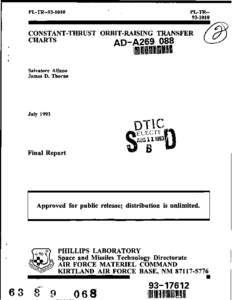 PL-TR93PL-TRCONSTANT-THRUST ORBIT-RAISING TRANSFER