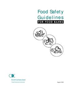 Food Safety Guidelines Food Protection Services  August 2006