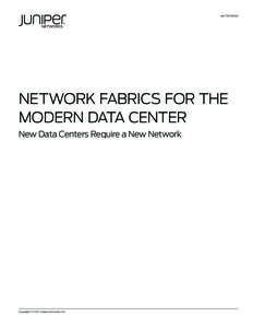 WHITE PAPER  Network Fabrics for the