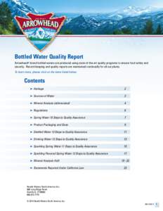 Nestlé Waters North America / Soft drinks / Bottled water / Water pollution / Drinking water / Carbonated water / Water / Safe Drinking Water Act / Nestlé / Soft matter / Food and drink / Matter