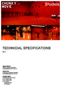 Studios  TECHNICIAL SPECIFICATIONS[removed]Megan Williams