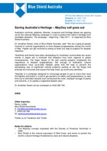 MayDay Media Release 2011