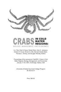 Crabs in Cold Water Regions: Biology, Management, and Economics	