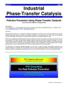 Issue 19  page 1 Industrial Phase-Transfer Catalysis