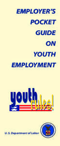 EMPLOYER’S POCKET GUIDE ON YOUTH EMPLOYMENT