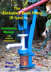 The Zimbabwe Bush Pump -an introduction The Bush Pump in one form or another has been used in Zimbabwe for over 70 years. All Bush Pumps are entirely Zimbabwean in origin and design and are regarded in Zimbabwe as Natio