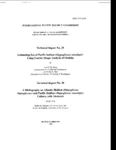 ISSN: [removed]INTERNATIONAL PACIFIC HALIBUT COMMISSION ESTABLISHED BY A CONVENTION BETWEEN CANADA AND THE UNITED STATES OF AMERICA