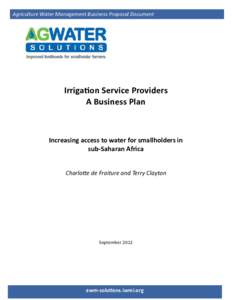 Microsoft Word - FINAL Irrigation Service Providers a Business Plan Complete doc