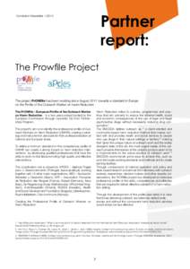 Partner report: Correlation NewsletterThe Prowfile Project