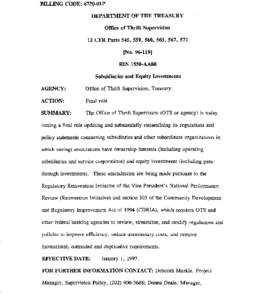 Business / Cooperative banking / Savings and loan association / Office of Thrift Supervision / Structure / Corporation / Regulatory Flexibility Act / Federal savings association / New York state public-benefit corporations / Law / Financial institutions / Financial services