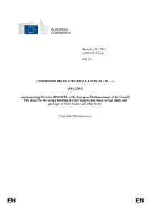 EUROPEAN COMMISSION Brussels, [removed]C[removed]final Part 1/6