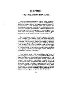 CHAPTER 4 TACTICS AND OPERATIONS