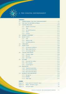 2. The Coastal Environment  CONTENTS 2.1