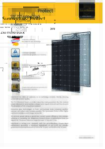 SW 250 mono black Data Sheet Produced in Germany, the center for solar technology