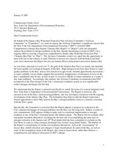 Microsoft Word - Final letter from Advisory Committee re Nitrogen Report.doc