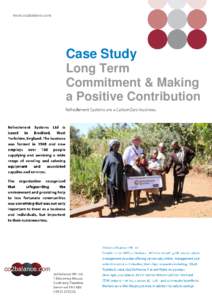 Case Study Long Term Commitment & Making a Positive Contribution  