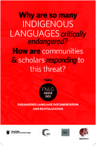 Why are so many  INDIGENOUS LANGUAGES critically endangered? How are communities
