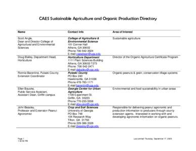 Microsoft Word - CAES SustAG Directory 17Sept09.doc