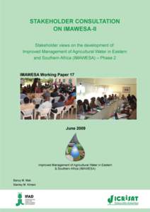 Findings of Stakeholder Consultation for IMAWESA-II