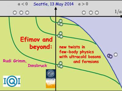 Seattle, 12 MaySeattle, May 2014 Efimov and beyond: Rudi Grimm,