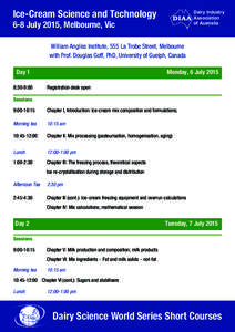 Ice-Cream Science and Technology  Dairy Industry Association of Australia