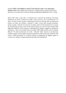 Jaroslav ŠEBEK, Od konfliktu ke smíření. Česko-německé vztahy ve 20. století očima katolické církve [ Dal conflitto alla conciliazione. I rapporti boemo–tedeschi nel XX secolo dal punto di vista della Chiesa