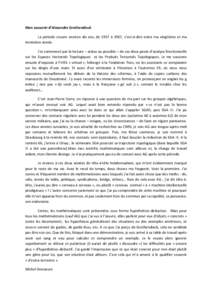 Mon	
  souvenir	
  d’Alexandre	
  Grothendieck	
   	
   La	
   période	
   couvre	
   environ	
   dix	
   ans,	
   de	
   1957	
   à	
   1967,	
   c’est-­‐à-­‐dire	
   entre	
   ma	
   ving