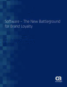 Software: The New Battleground for Brand Loyalty - pdf
